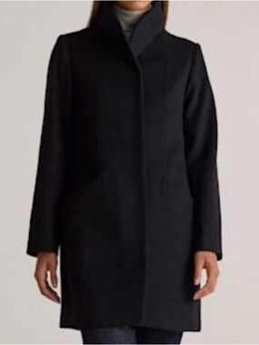 Quince Women’s Italian Wool Cocoon Coat Jacket Size L